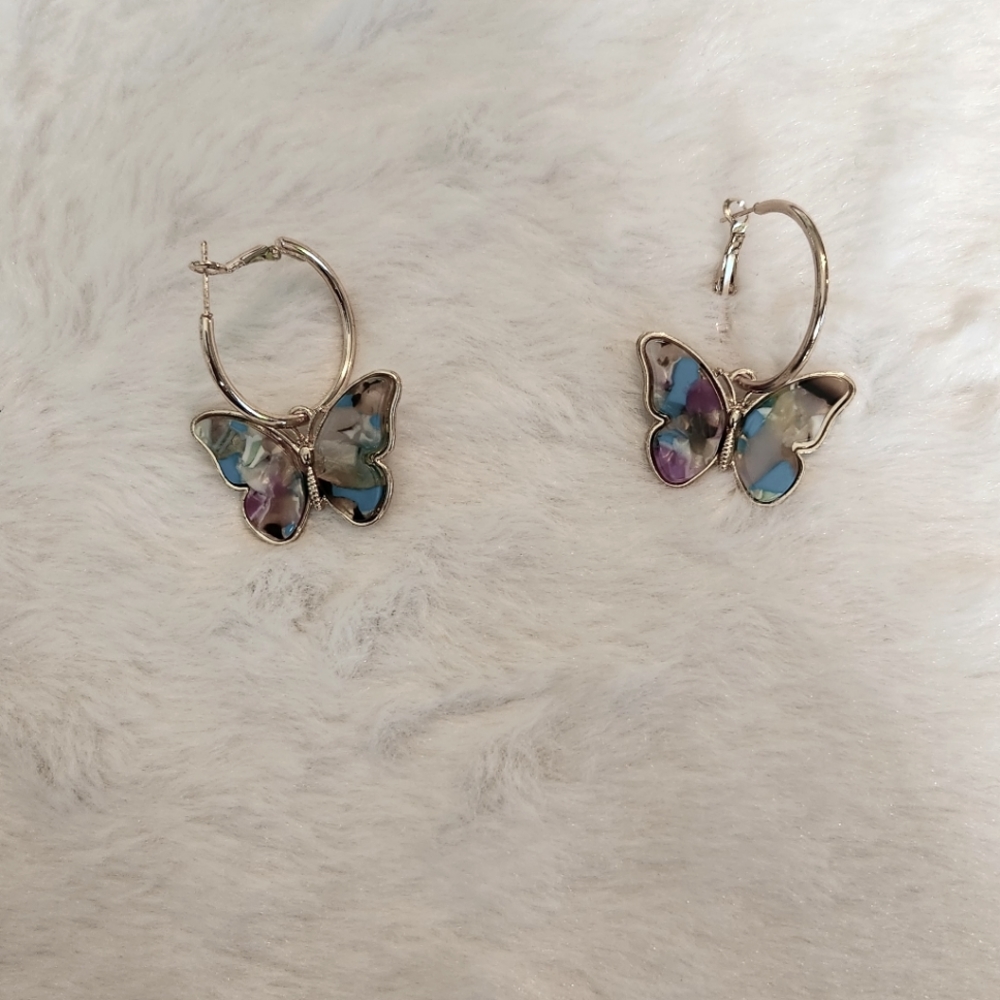 Beautiful bold butterfly earrings